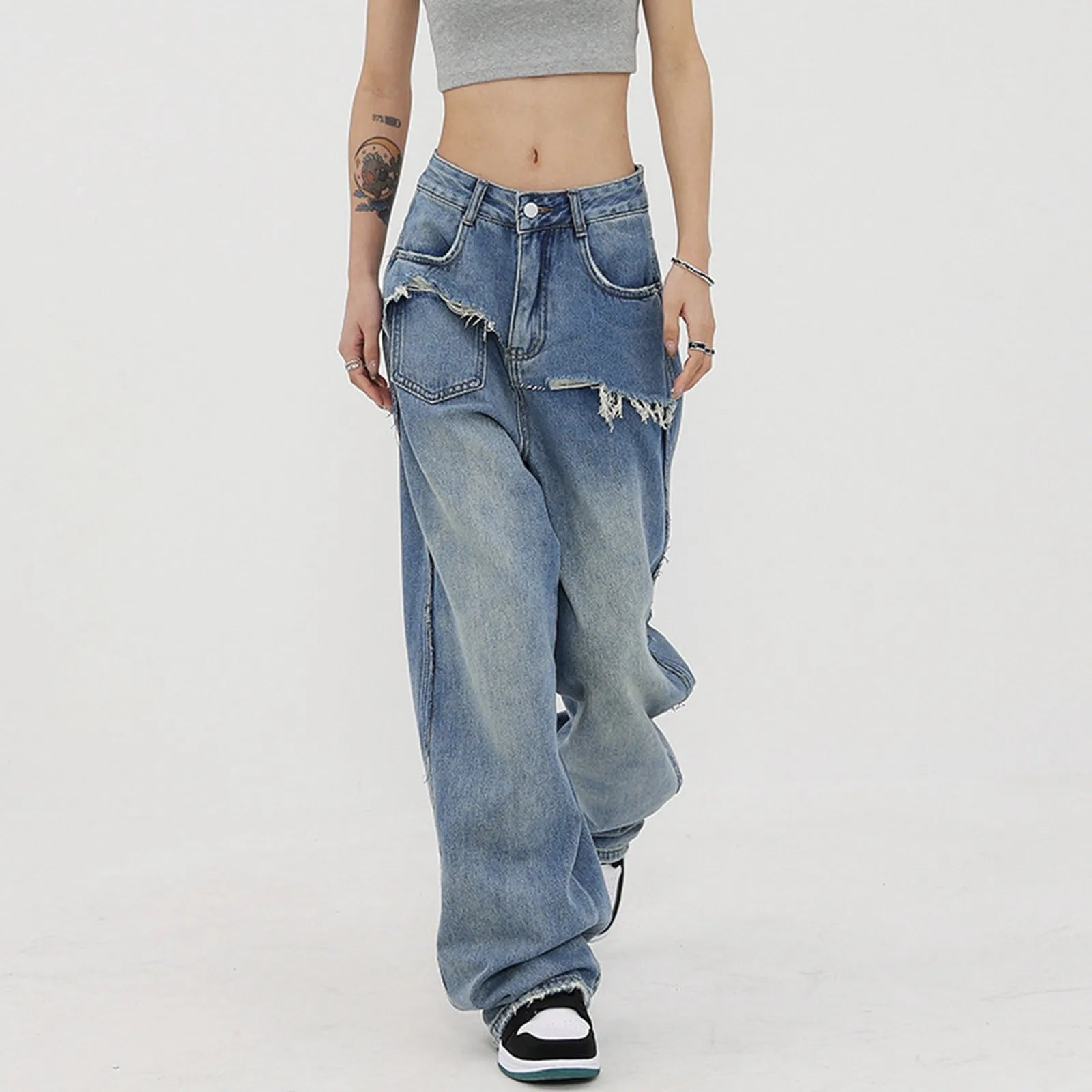 Comfortable Fitwear Denim Wide New Summer Plus Size Baggy High Waisted Straight Jeans Comfortable Fitwear Denim Wide New Summer Plus Size Baggy High Waisted Straight Jeans
