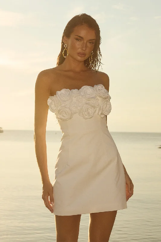 Chic Outfits AVERIE MINI DRESS - IVORY