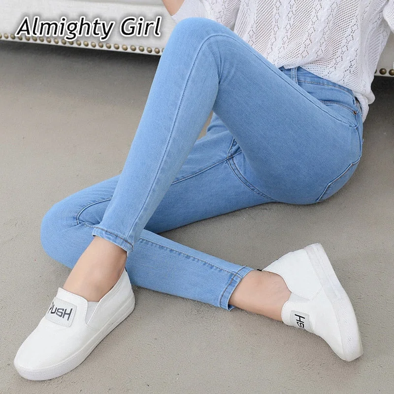 Simple Comfort Women Jeans - Denim Jeans Women's High Waist Stretch Pencil Skinny Ankle-length Pants Femme Black Blue Push Up 2020 Elastic Slim Street wear Simple Comfort Women Jeans - Denim Jeans Women's High Waist Stretch Pencil Skinny Ankle-length Pants Femme Black Blue Push Up 2020 Elastic Slim Street wear