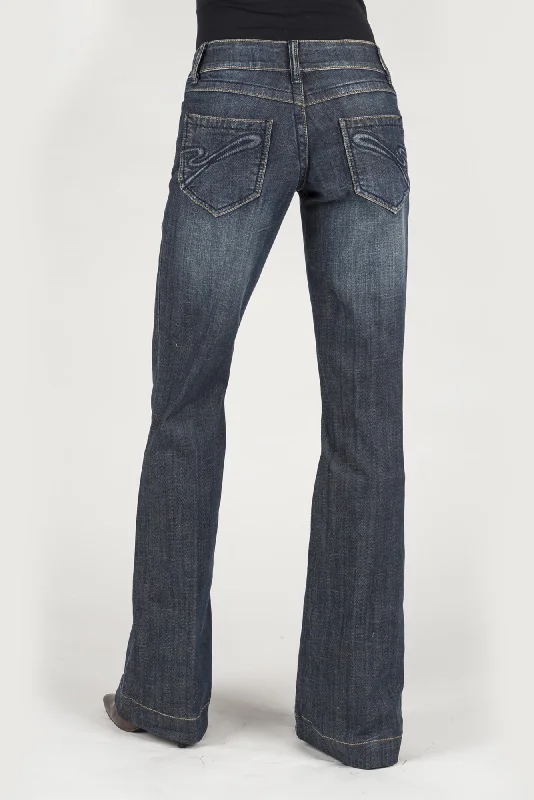 Easygoing Fashion Stetson Womens 214 Fit S Trouser Blue Cotton Blend Jeans