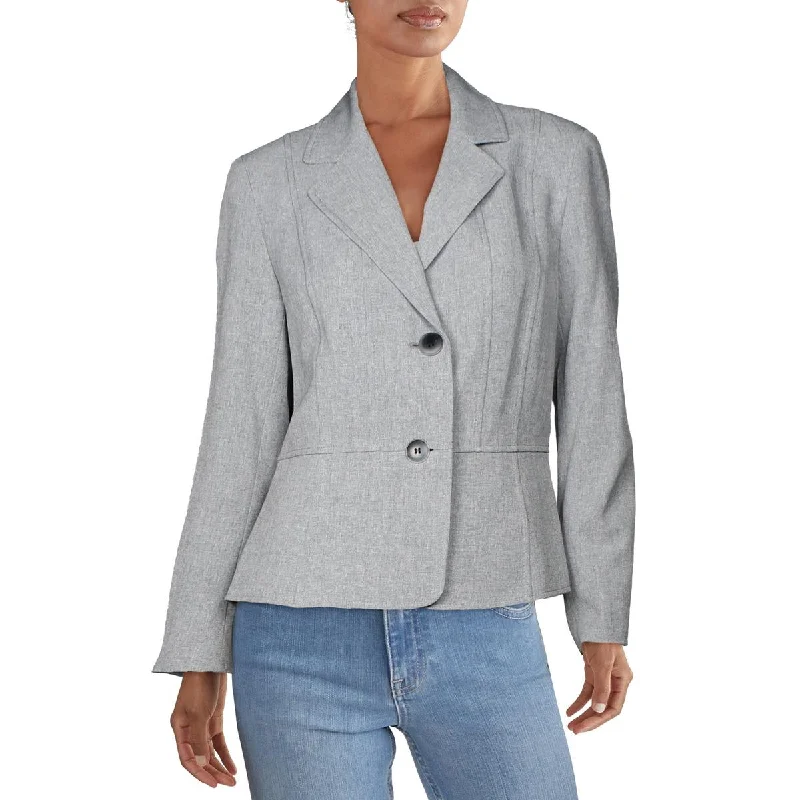 Cozy Outerwear Kasper Womens Textured  Two-Button Blazer
