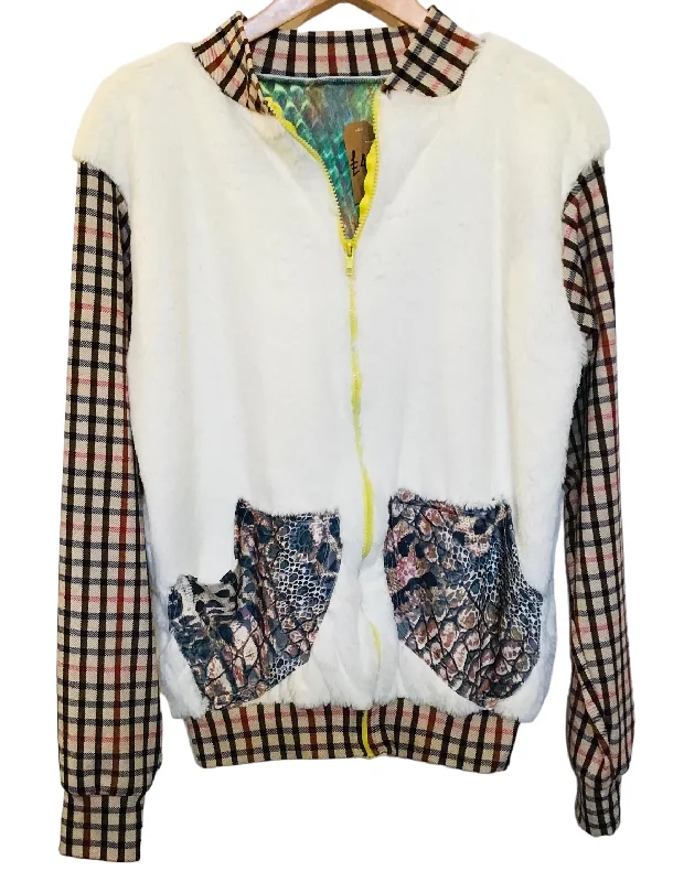 Elegant Casuals Matsinhe Crafts Handmade Bomber Jacket (Men's Size M)