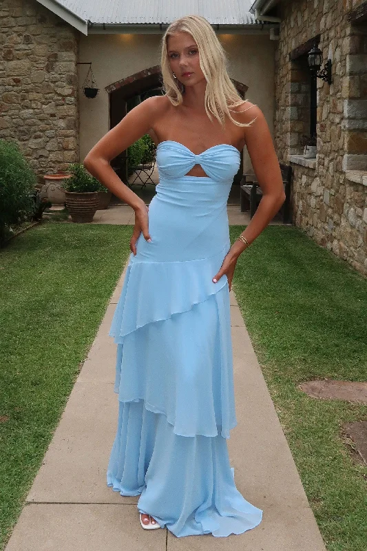Light Dressing Gretta Strapless Maxi Dress - Blue