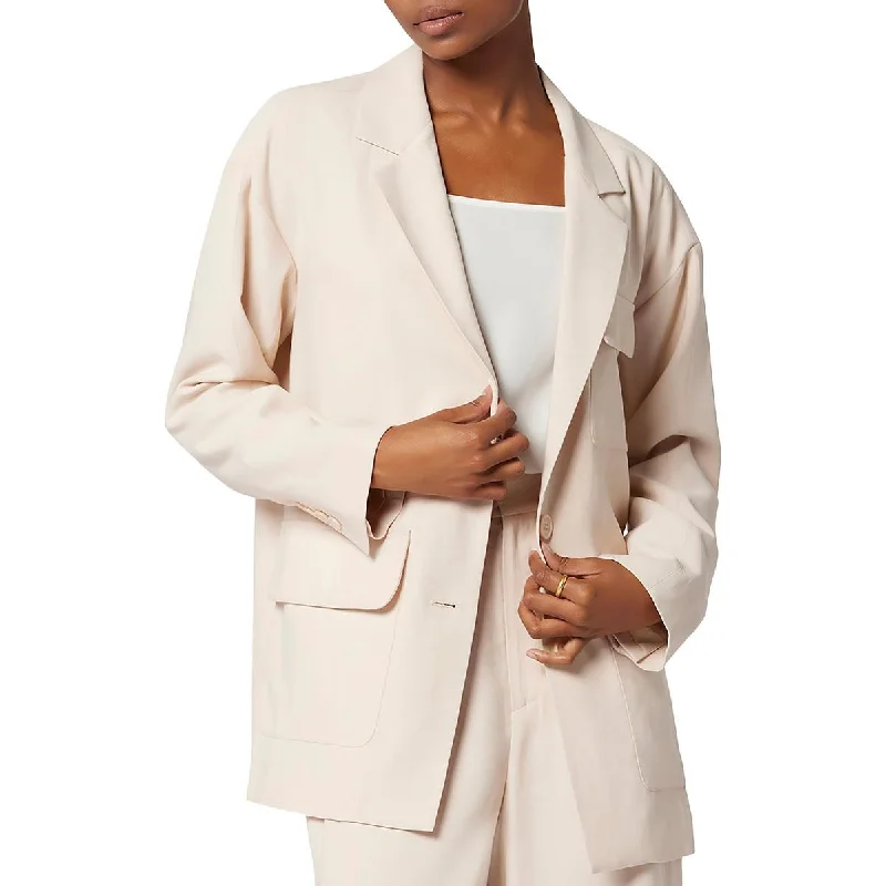 Comfortable Lounge Wear Equipment Femme Womens Shoulder Pads Long Sleeve Two-Button Blazer