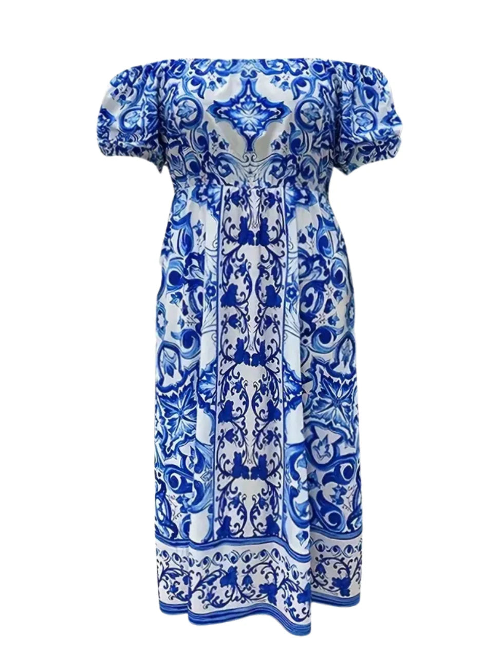 Light Layers Carly Off Shoulder Plus Size Dress