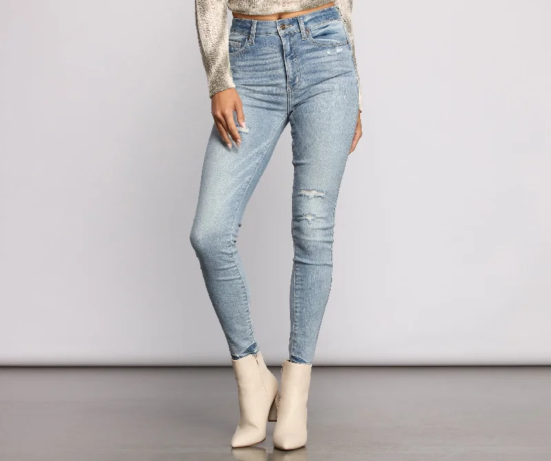 Modern Chic Bella Super High Rise Skinny Ankle Jeans
