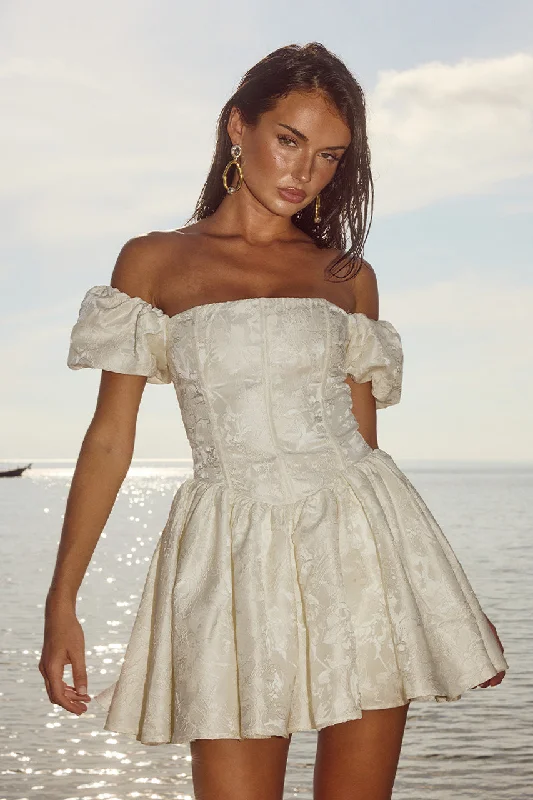 Trendy Looks ELODIE MINI DRESS - IVORY