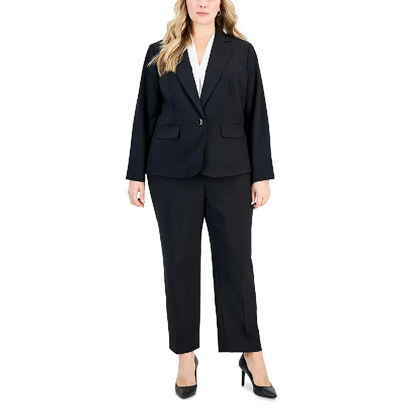Comfy Chic Wear Le Suit Womens Plus Notch Collar Business One-Button Blazer