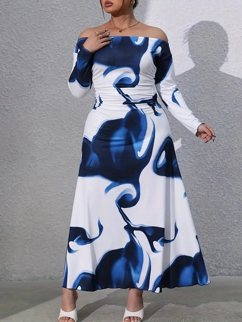 Warm Chic Monique Off Shoulder Plus Size Dress
