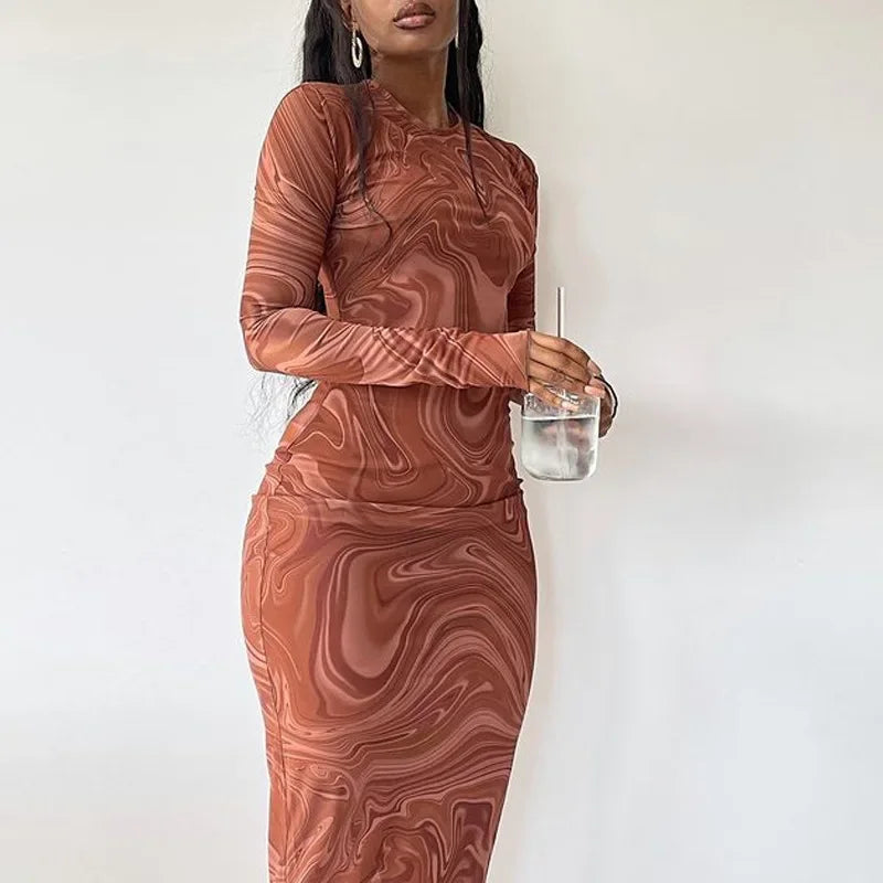 Weekend Comfort Satin Autumn Winter Elegant Birthday Club Fit Midi Dresses