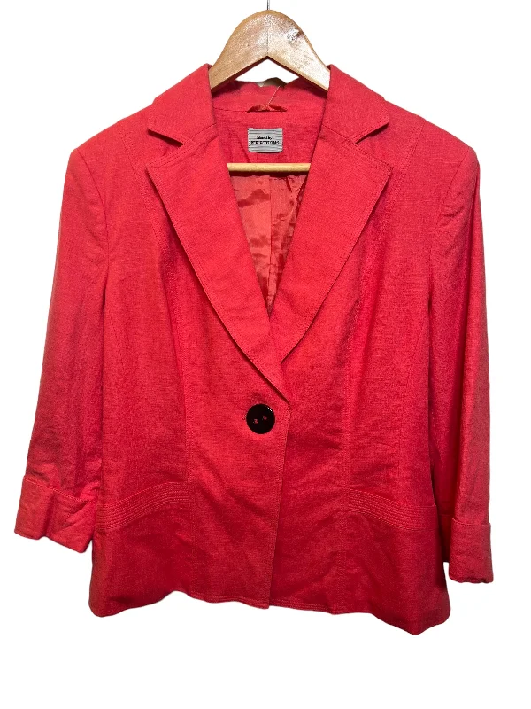 Cozy Knits Reflections Women’s Red Blazer (Size L)