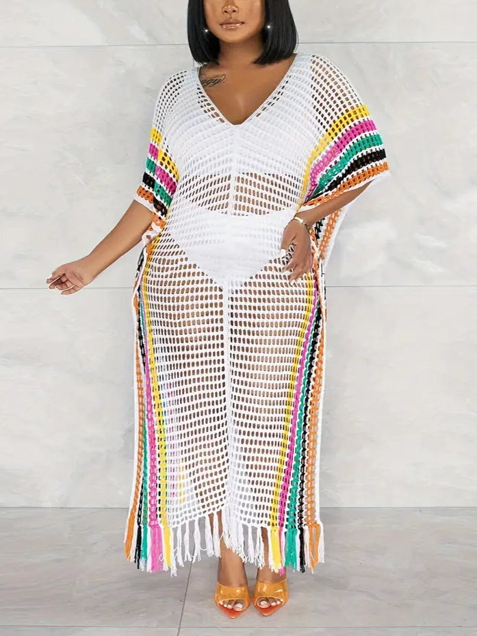Weekend Comfort Wear Constance Plus Size Crochet Dress