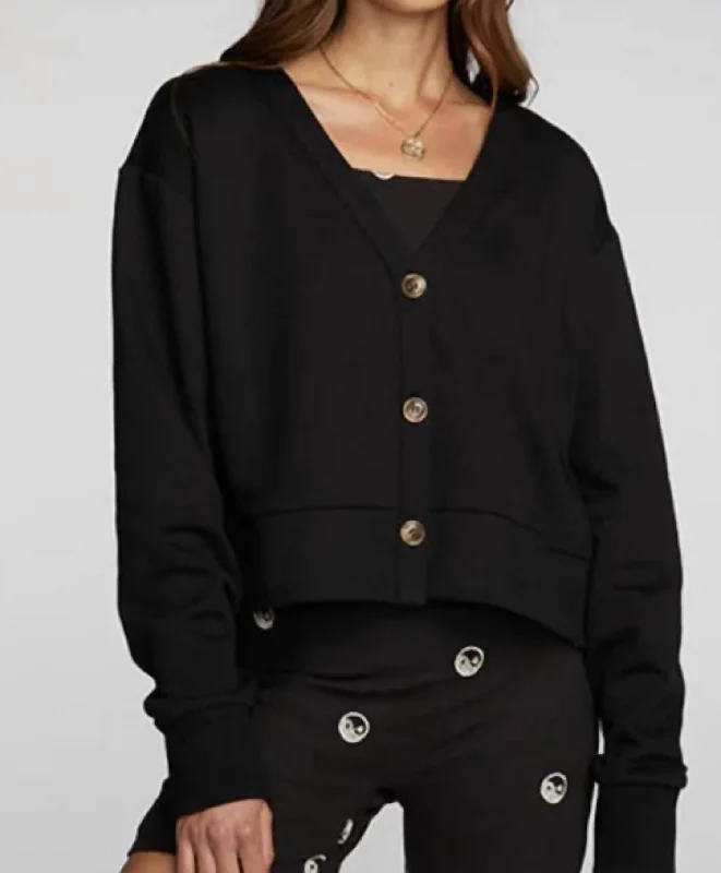 Easy-to-Wear Bridge Cardigan In Black