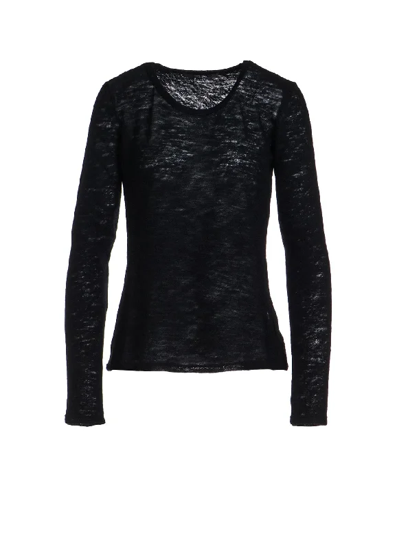 All-Day Style WOOL GAUZE SINGLE COMPACT LONG T-SHIRT
