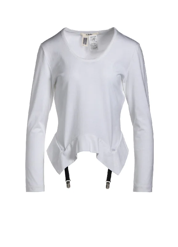 Elegant Dressing SINGLE JERSEY T-SHIRT WITH SUSPENDERS