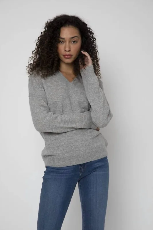 Cozy Fashions Londyn Sweater In Cement