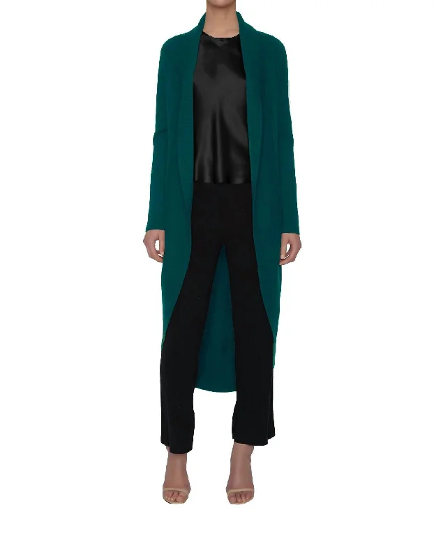 Soft Trends Vail Cocoon Sweater In Verde