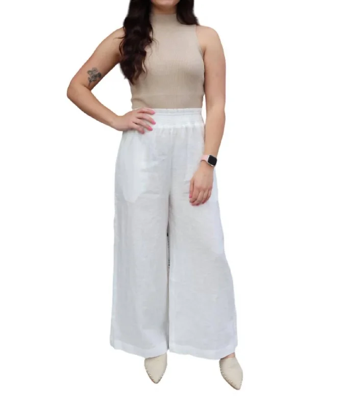 Everyday Outfits Arlo Linen Pants In Off White