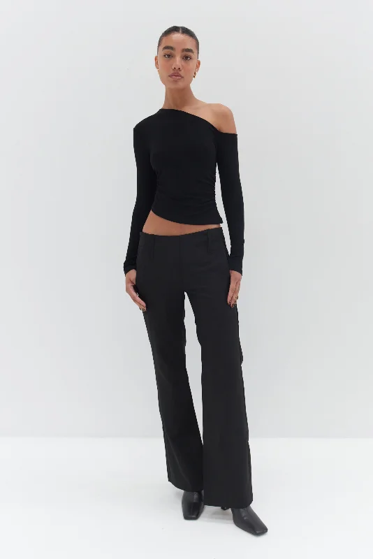 Layered Style Bonnie Trousers - Black
