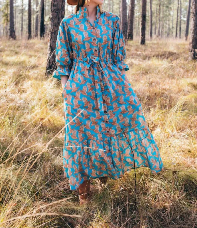 Cozy Chic Trends Catherine Dress In Quail Coterie