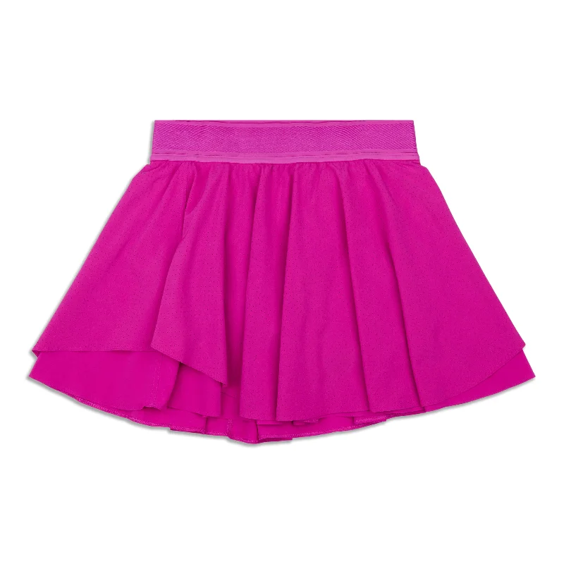 Trendy Comfort Wear Court Rival Perforated High-Rise Skirt