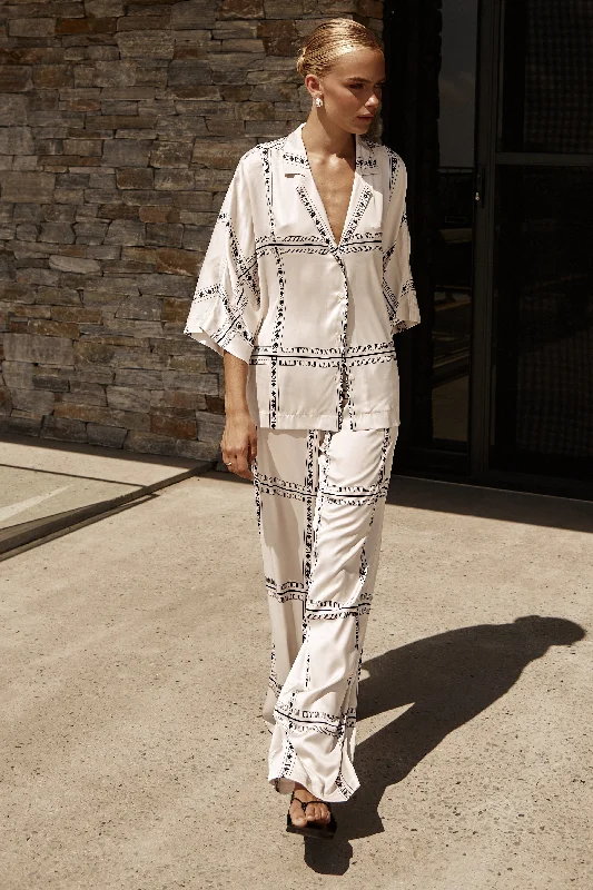 Casual Comfort Wear Harley Pant (White)