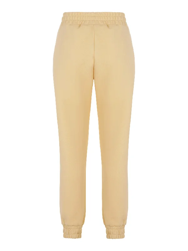 Layered Style Knitted Jogging Pants