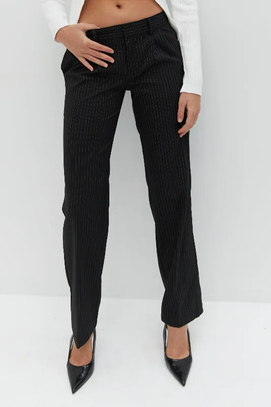 Classic Comfort Low Rise Nicholas Pants - Pinstripe