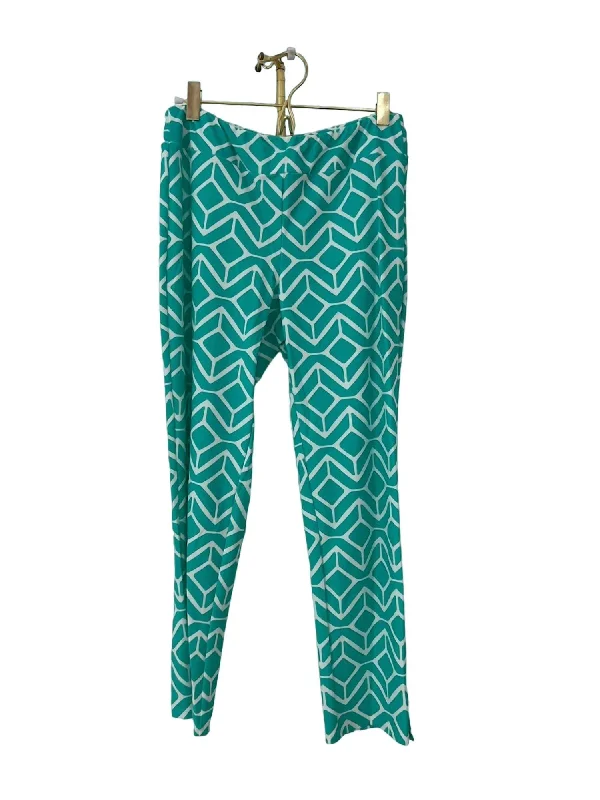 Breezy Outfits Lucia Pant In Sail Geo Seafoam