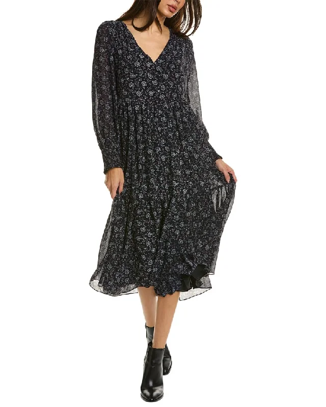 Stylish Jackets Madewell V-Neck Tiered Midi Dress