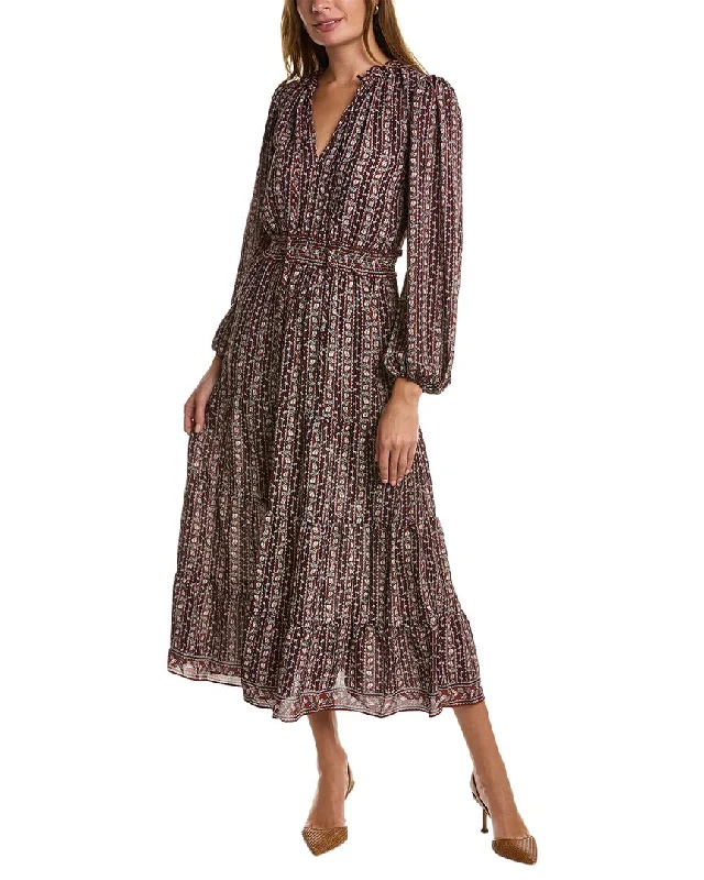 Relaxed Clothing Max Studio Tiered Midi Dress