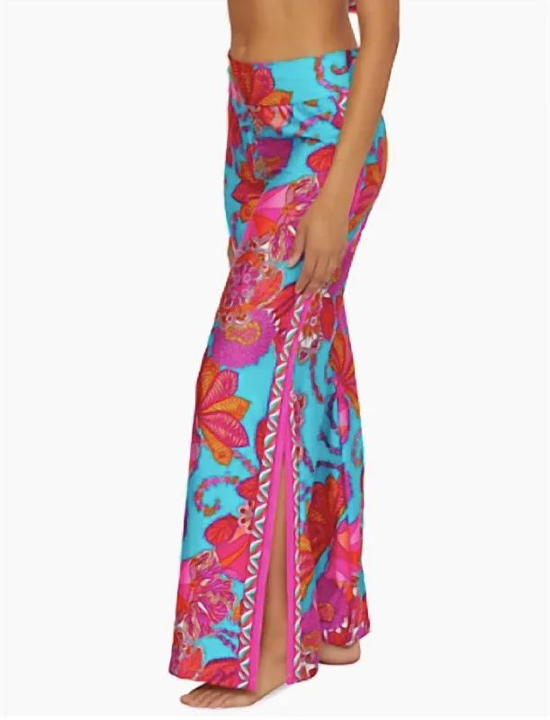 Fashion Comfort Meilani Border Pant In Multi