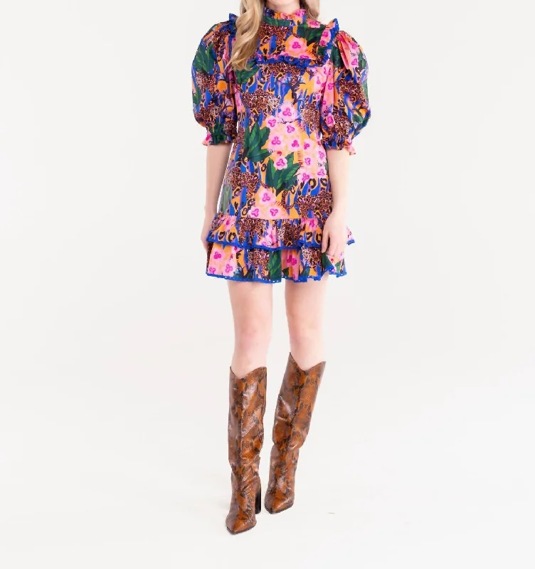 Trendy Layers Murphy Dress In Jungle Queen