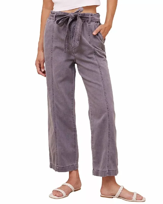Smart Comfort Wear Paige Crop Pants In Washed Ash