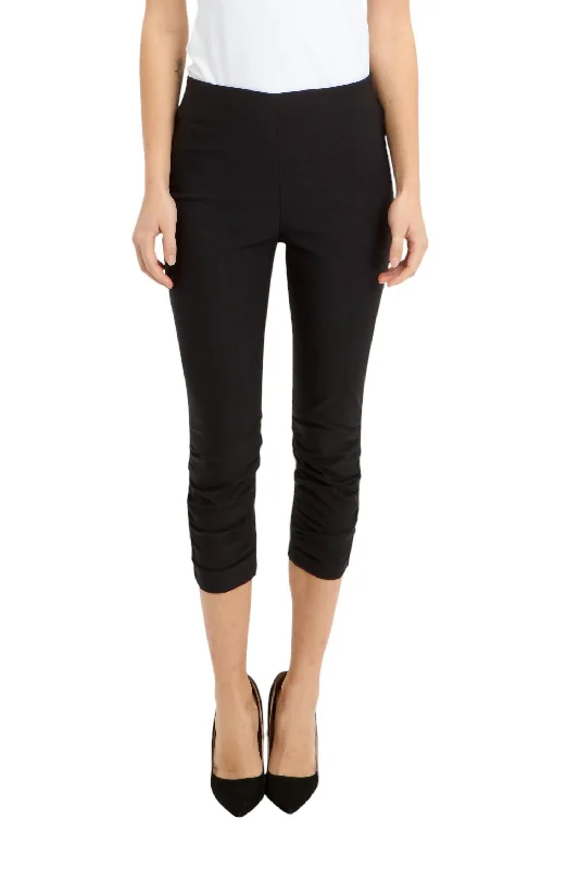 Elegant Fit Pleated Slim Fit Pant In Black