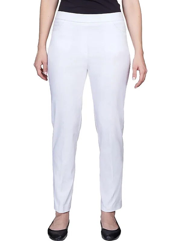 Cozy Chic Wear Plus Womens Stretch High Rise Straight Leg Pants