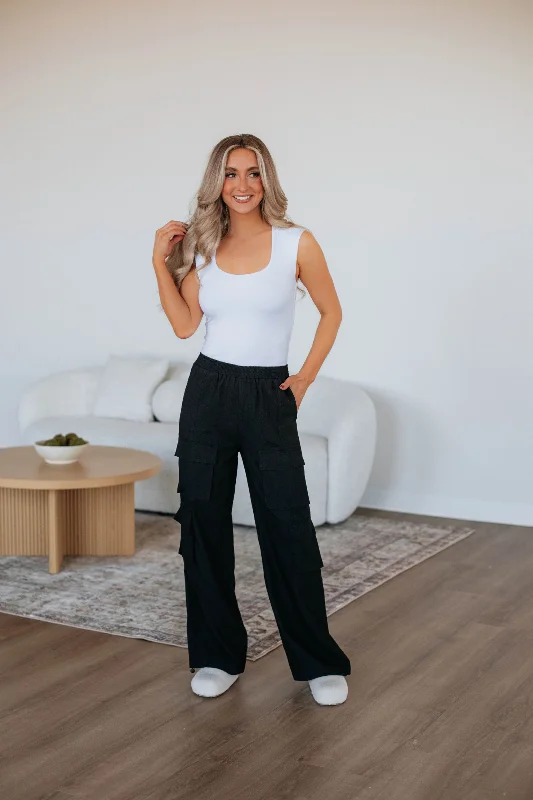 Warm Layers Ronni Cargo Pants - Black