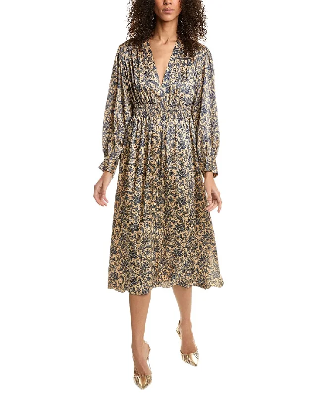 Comfy Dress Sandro Smocked Maxi Dress