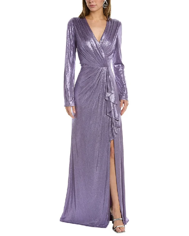 Effortless Looks Tadashi Shoji Pleated Bodice Gown