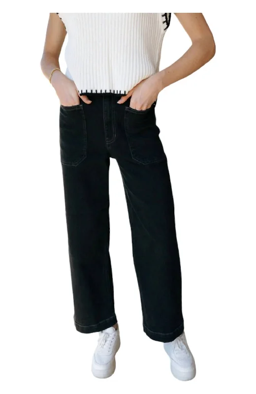 Effortless Looks Utility Pants In Black