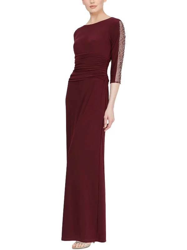 Casual Comfort Wear Womens Beaded Maxi Evening Dress