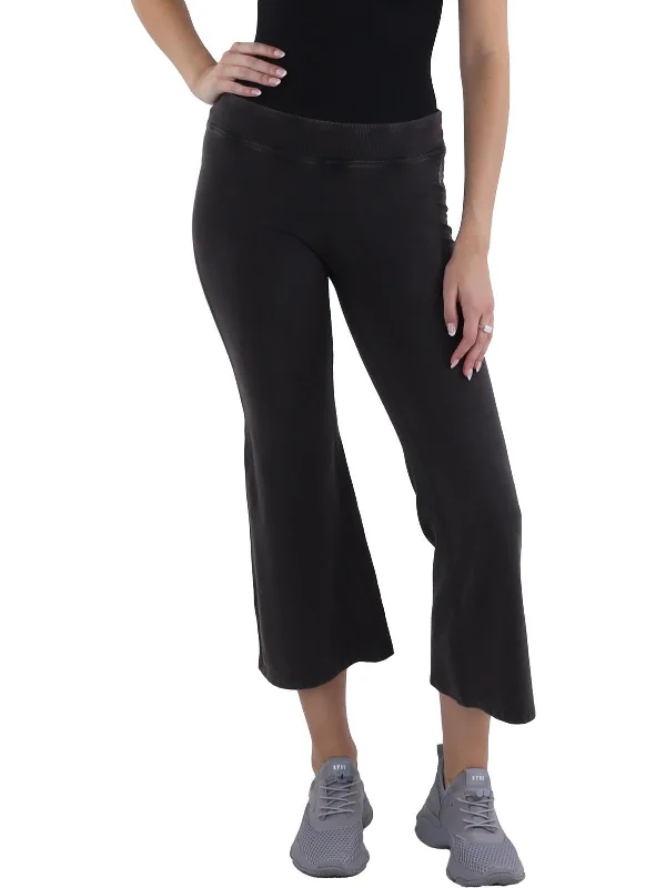 Soft Casuals Womens Comfy Walking Cropped Pants