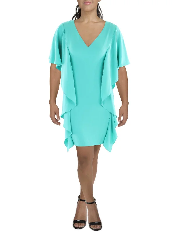 Casual Comfort Womens Georgette Knee-Length Shift Dress