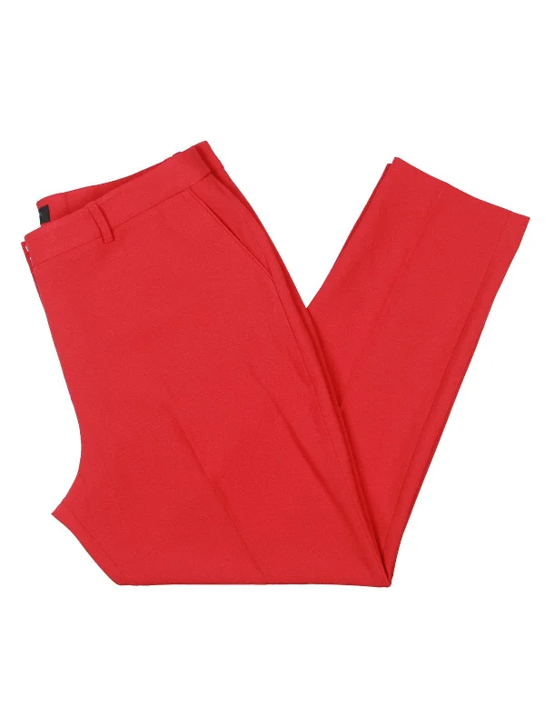 Comfortable Fitwear Womens High Rise Straight Leg Trouser Pants