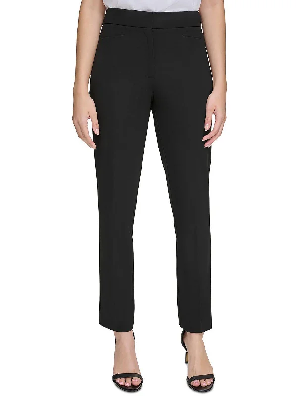 Sporty Wear Womens High Rise Workwear Ankle Pants