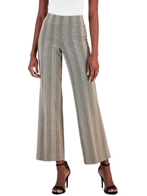 Relaxed Tops Womens Knit High Rise Wide Leg Pants
