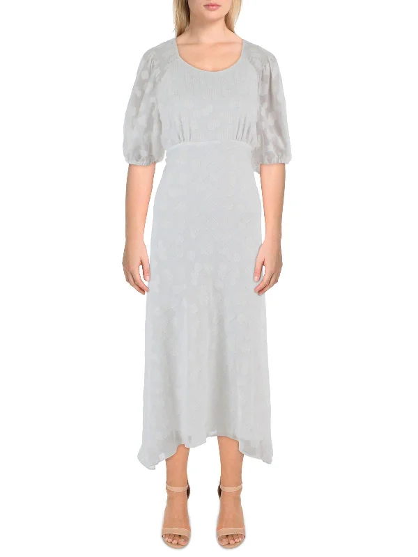 Stylish Jackets Womens Metallic Patterned Maxi Dress