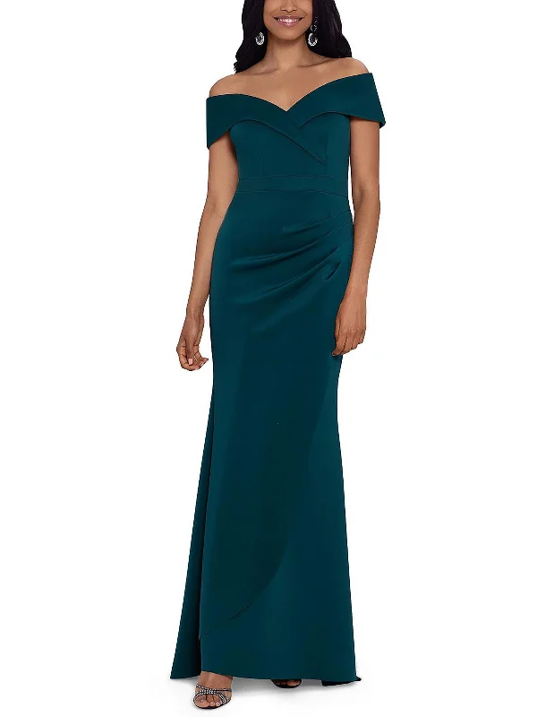 Trendy Looks Womens Off-The-Shoulder Long Evening Dress