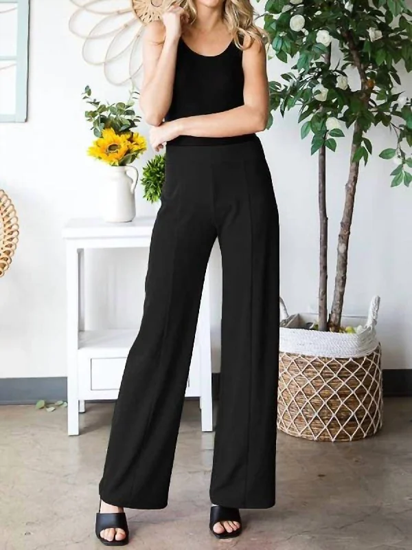 Relaxed Clothing Women's Wide Leg Pants In Black