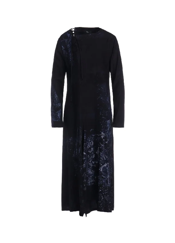 Classic Comfort CU/ TWILL LACE DESIGN PT LACE UP DRESS